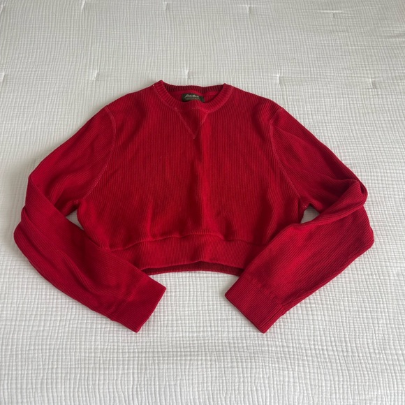 Eddie Bauer Sweaters - Eddie Baurer red cropped sweater